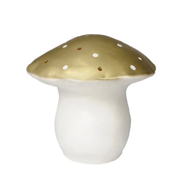 Mushroom Lamp - Gold Top