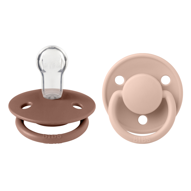 Bibs De Lux 2 Pack Silicone - Blush & Woodchuck