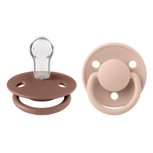 Bibs De Lux 2 Pack Silicone - Blush & Woodchuck